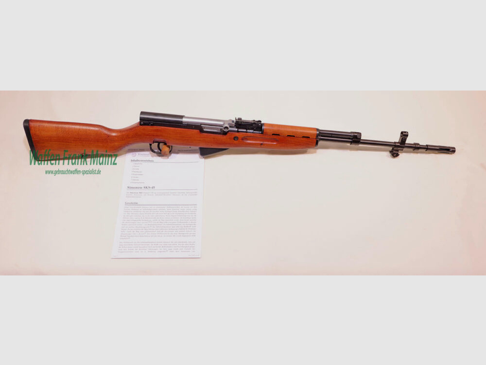 Yugoslavia WF Arms. Inc. Mod. Simonow SKS Typ M59/66