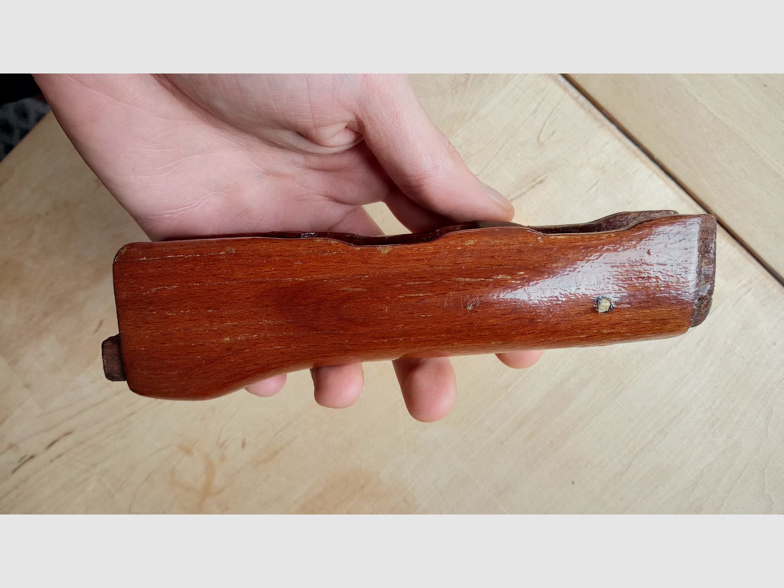 #3 unterer AK Palmswell Handschutz Holz vermutlich Rumänien