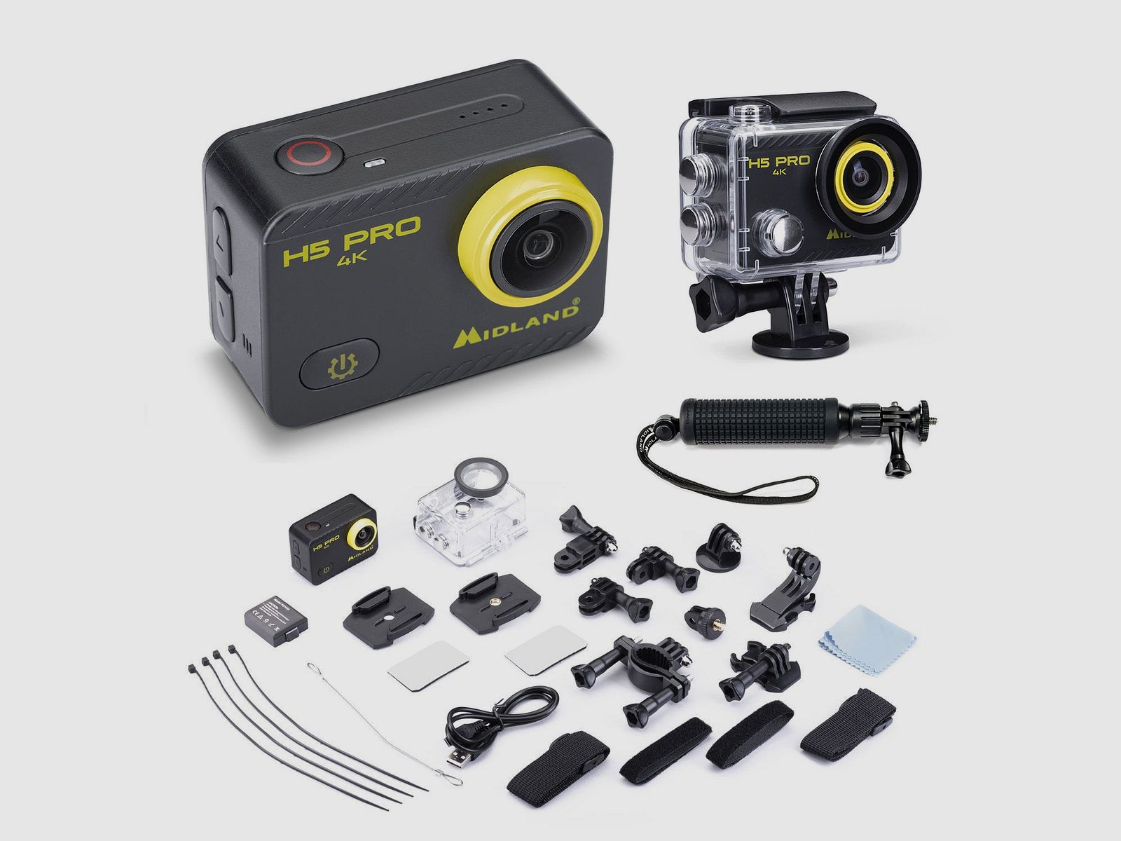 H5 Pro Action Cam 4K + Monopod + Zubehör, Bild 1 von 13