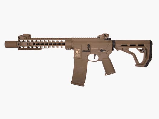 AR15 KeyMod 10 Zoll PREDATOR CHARLIE EAGLE ETU Tan S-AEG Softair Gewehr Frei ab 18 Jahren | Delta Armory