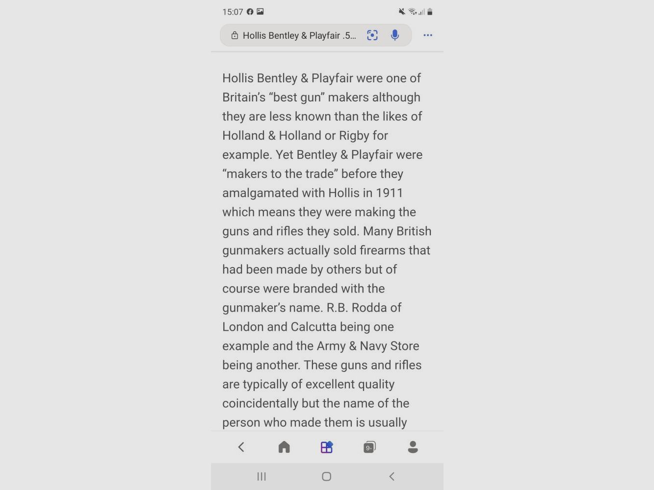 Bentley&Playfare Farquharson Blockbüchse