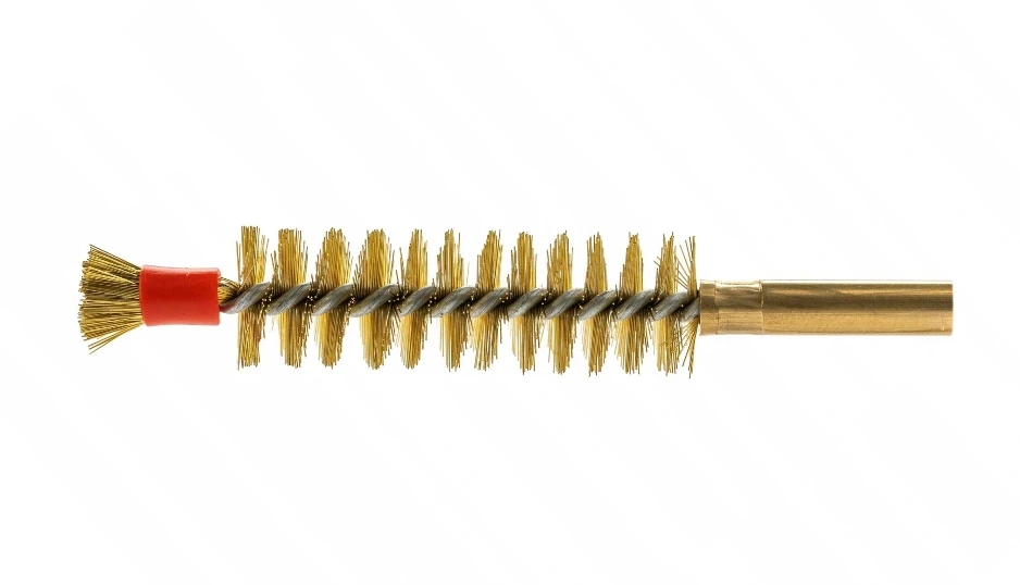 Scovolo in ottone lungo con pennello per armi ad avancarica, cal. .44 .45 mm