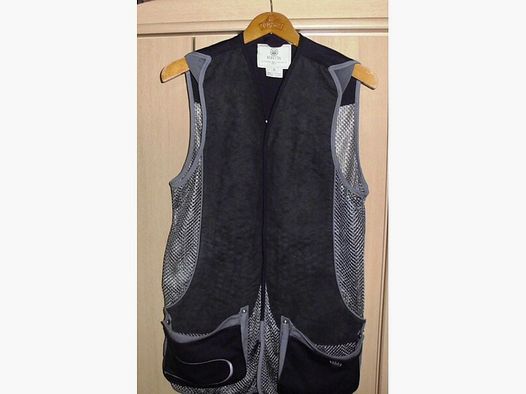 orig. Beretta Schießweste Größe L Silber Dunkelblau