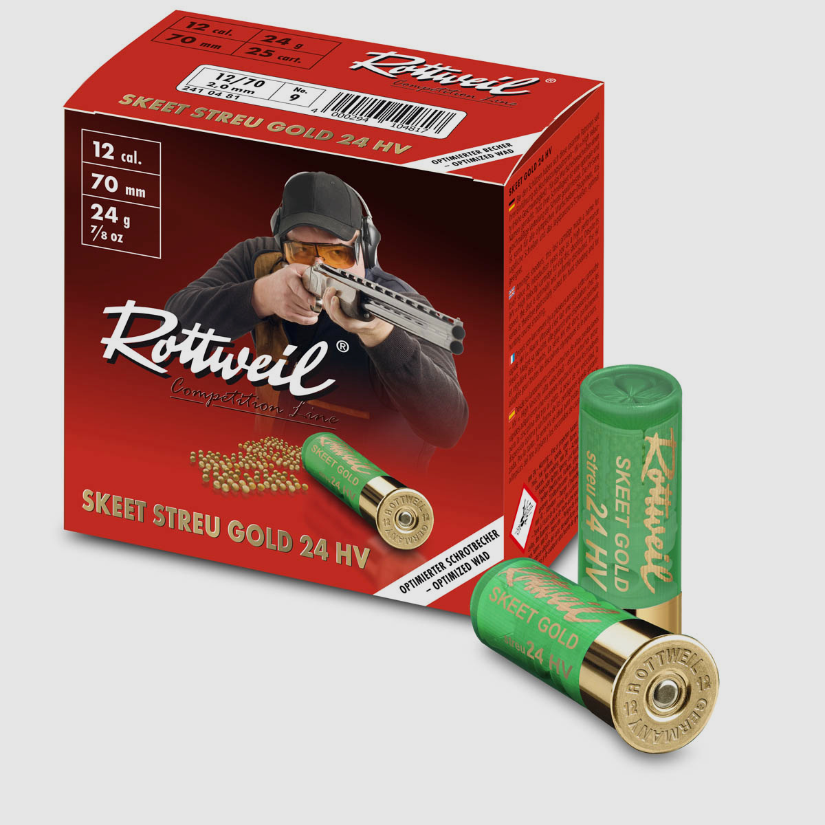 Rottweil 12/70 Gold HV Skeet Streu 24 2,0mm - 24g