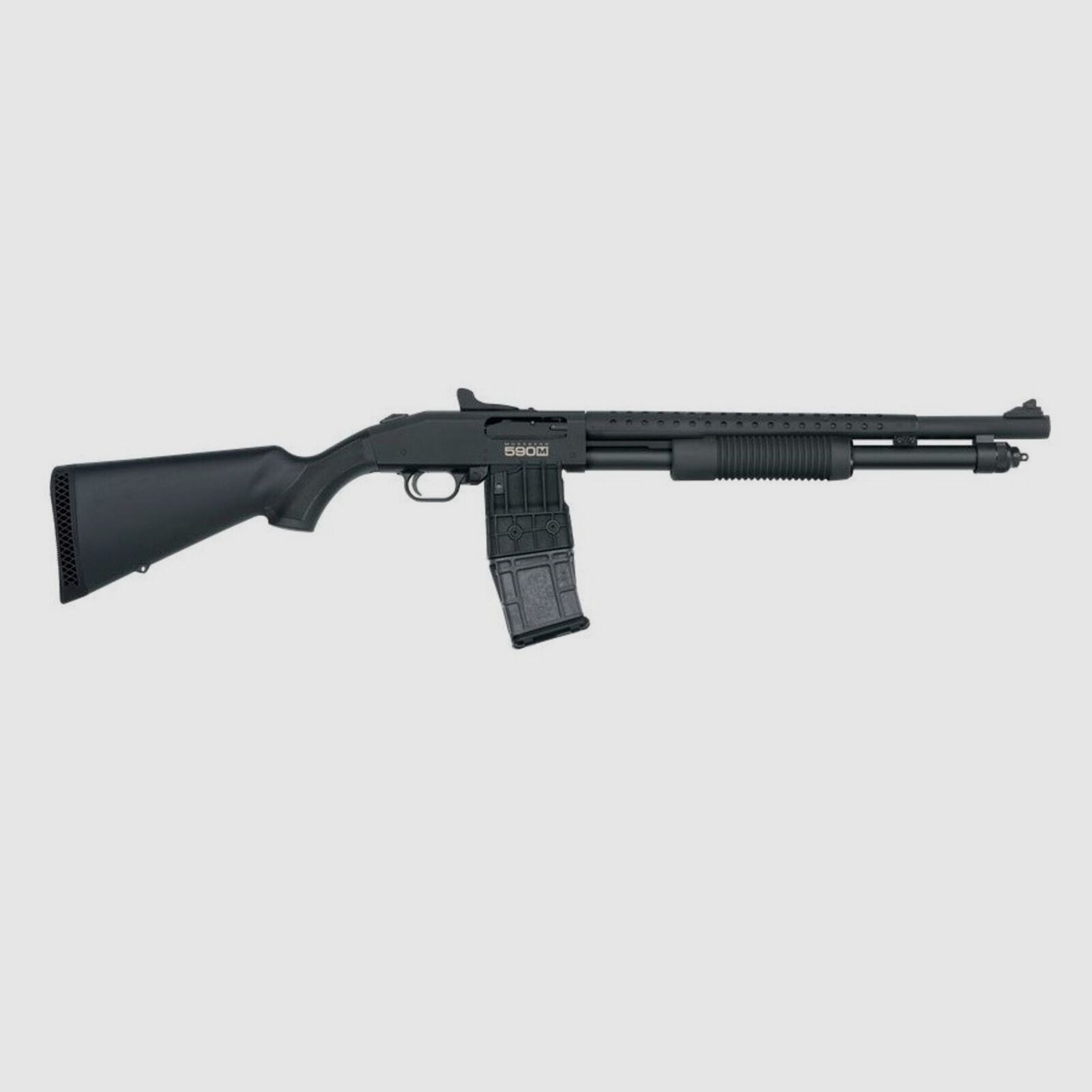 Mossberg	 590M Mag-Fed 18.5" (5 Zoll) Black Ghostring 12/89