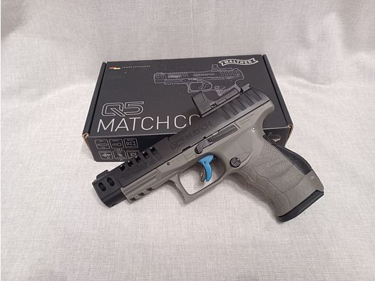 Walther Q5 Match / 4,5 mm Diabolo / BlowBack / CO2 / Pistole / OVP (85)