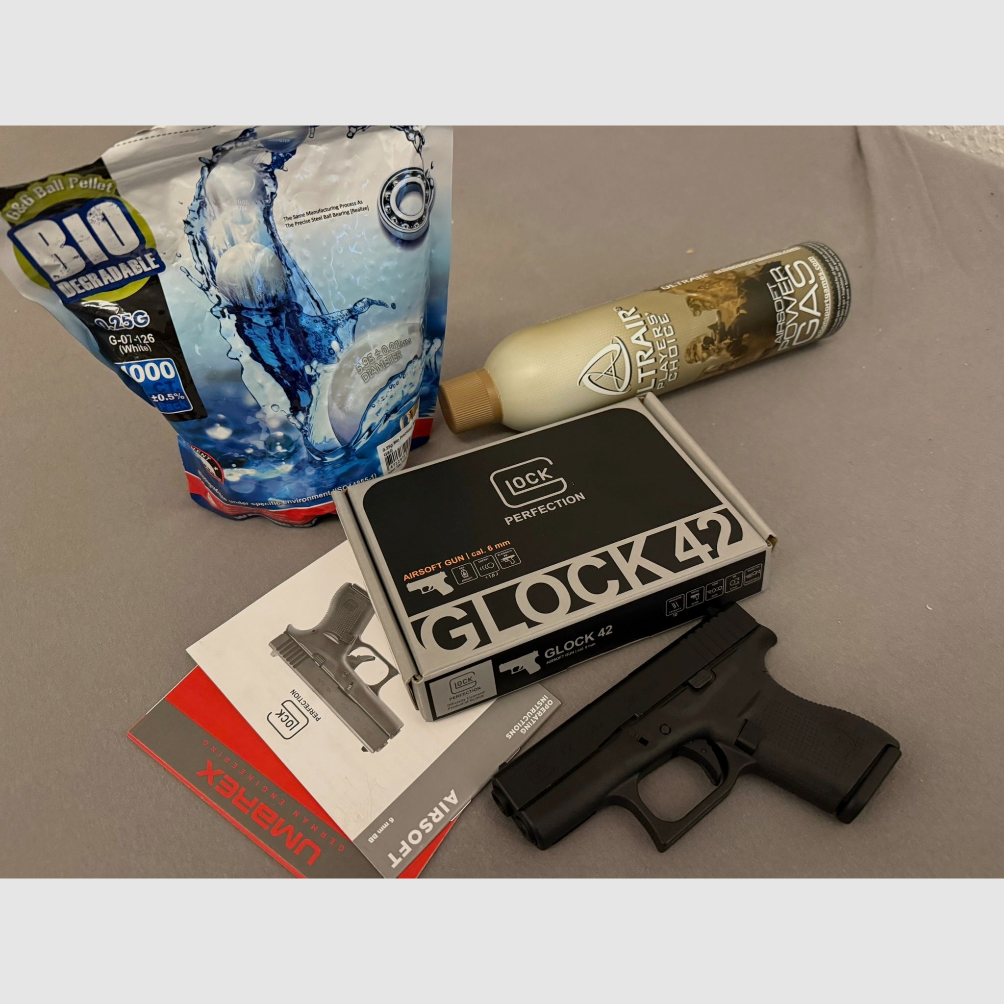 Glock 42 Pistolet Airsoft Gaz 6mm