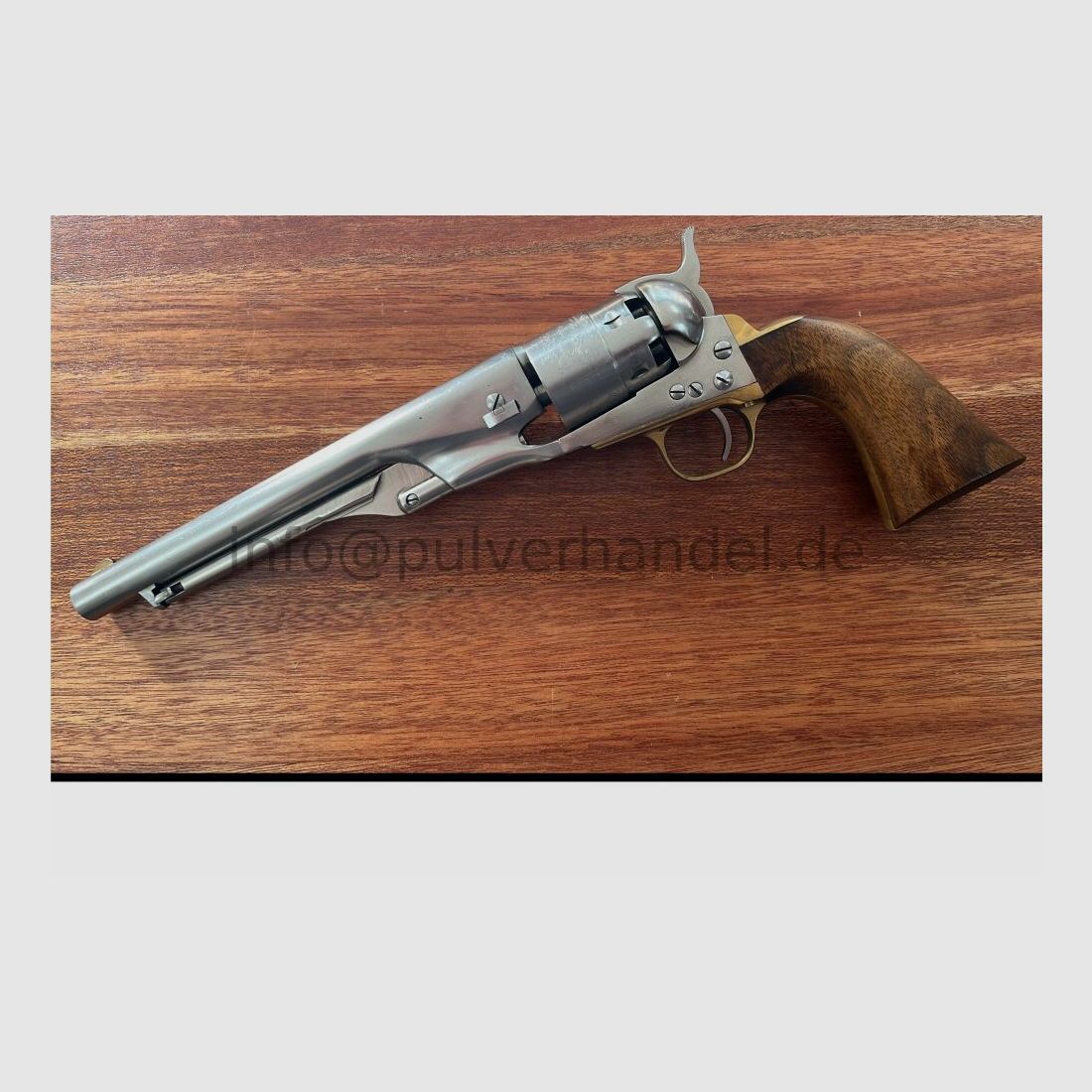 Colt 1860 Army 8" silversteel im 2er Set mit Zubehör oder solo .44(BlackPowder)