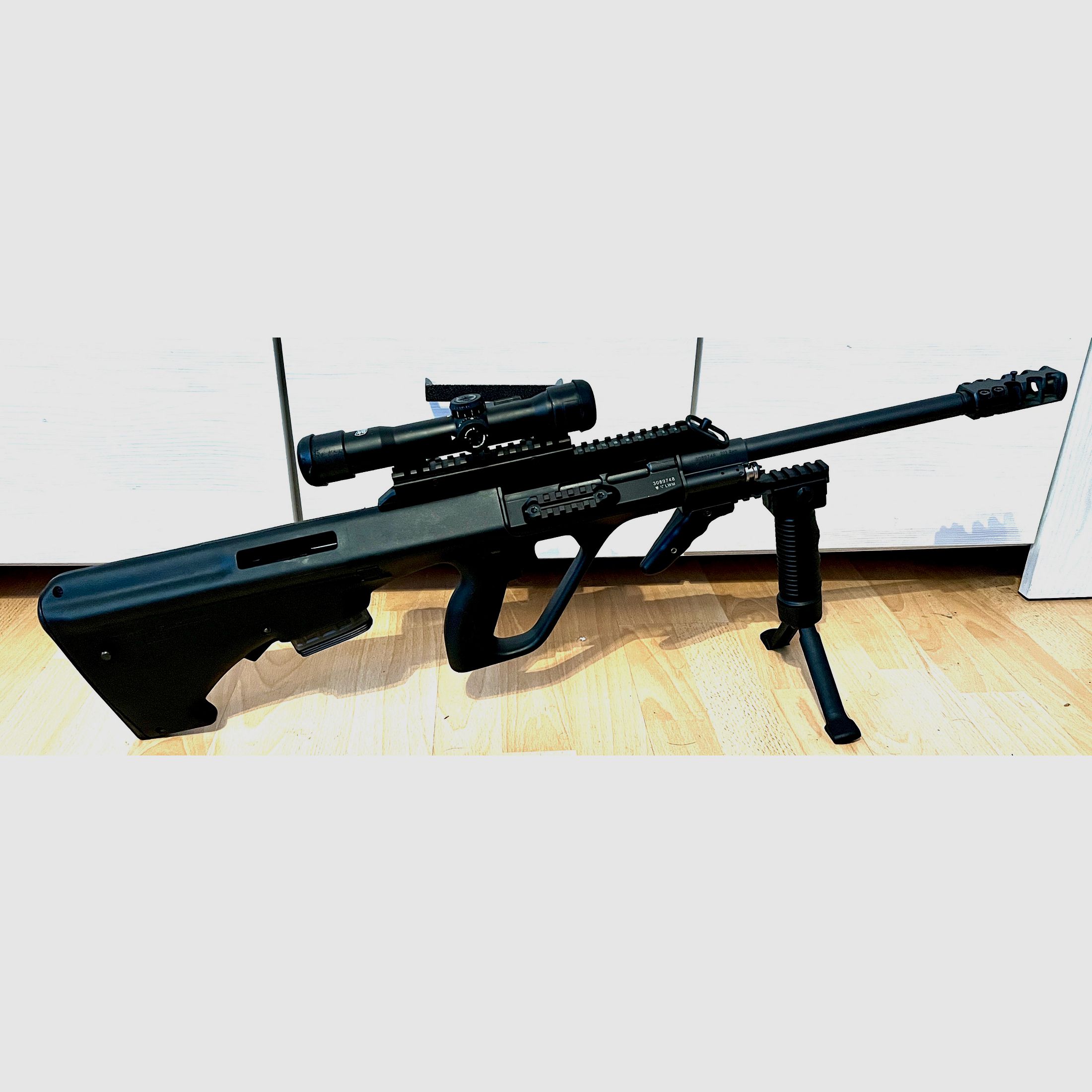 Steyr AUG reference weapon for sight test article - precision conversion prepared for sports use. (Alternative to Schmeisser, Hera, HK MR223, HK243, AR15, OA 15, Savage, DAR, Brunk, LDT)