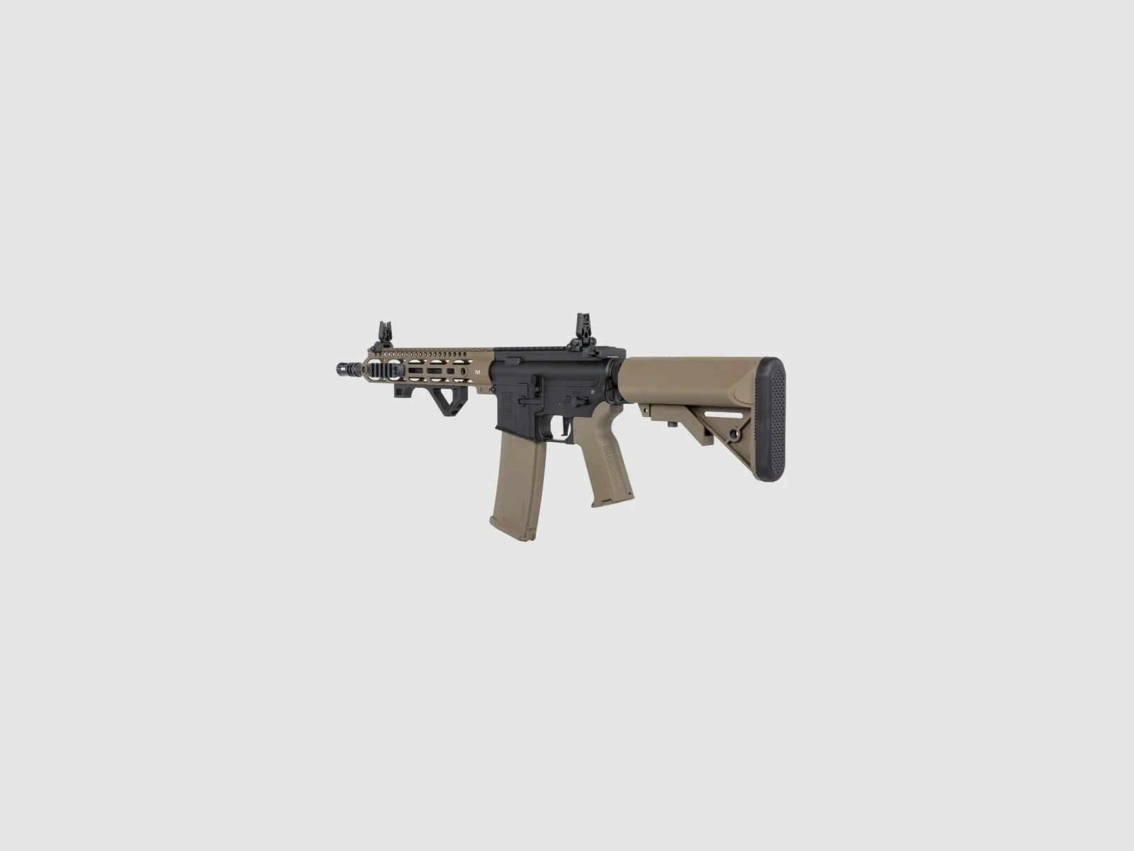 SA M4 Carbine M-LOK (SA-P20 PRIME™ Aster II ETU BLDC™) Rifle Airsoft Libre a partir de 18 - Negro/Tan -F-