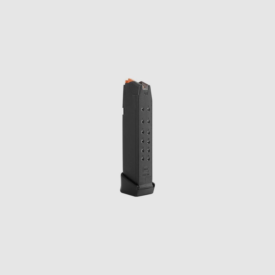 Glock Magazin G22+1 .40 S&W 16 Schuss Zubringer Orange