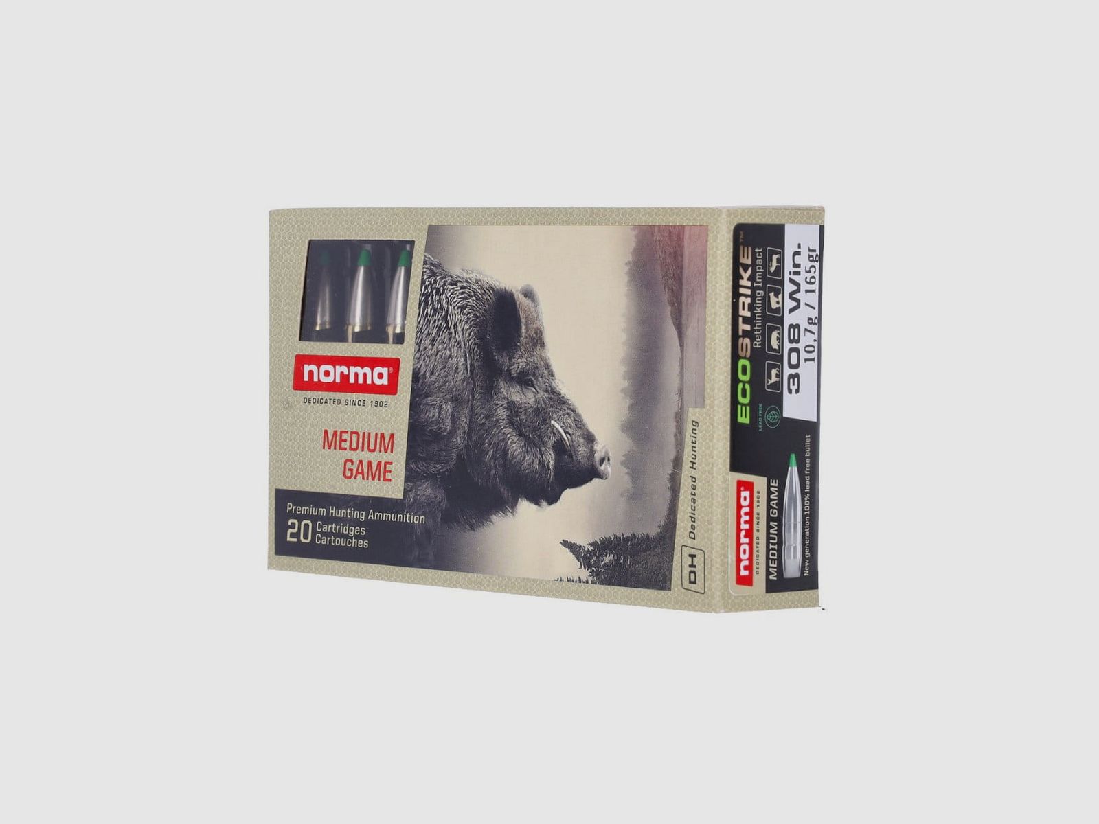 Norma .308 WIN ECOSTRIKE 10,7 g 165 gr - 20 Stk