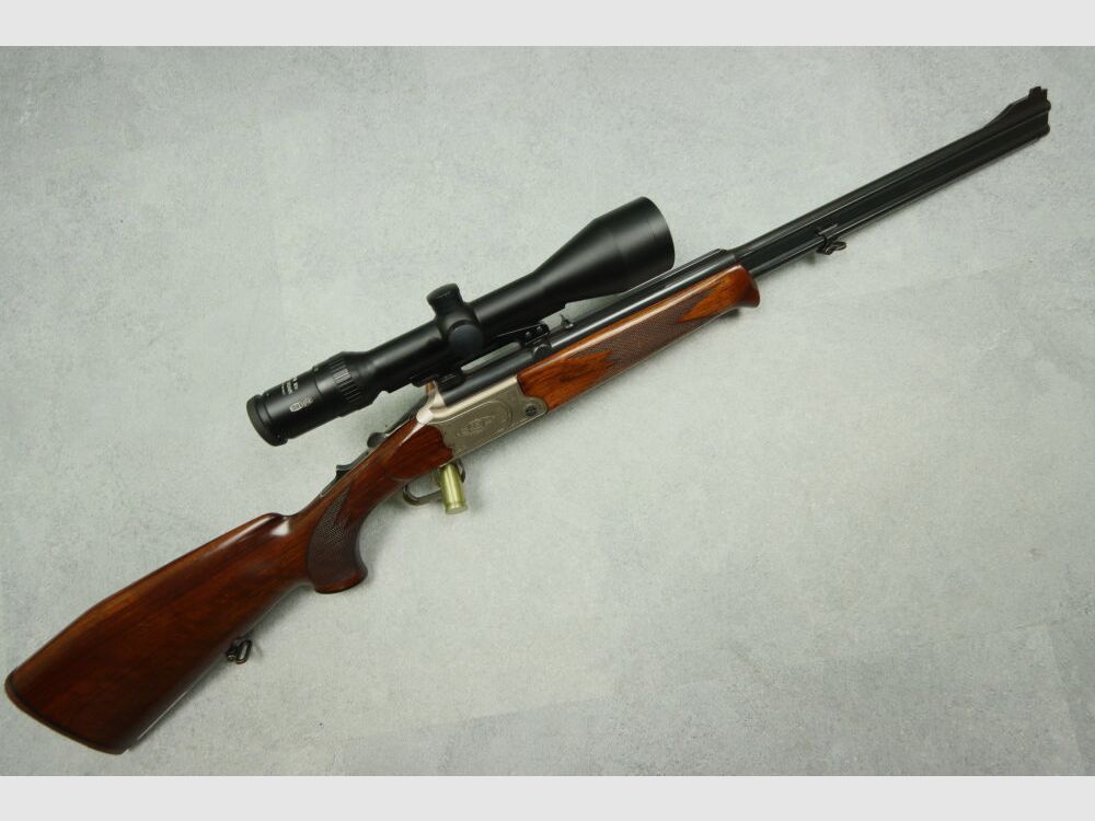 Merkel hand-spanner including Meopta ZF B4 double rifle mountain rifle