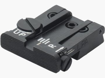 LPA TPU22RG07 regulowana mikrometrowa muszka do pistoletu Ruger .22 MKII – Czarny obrazek celowniczy