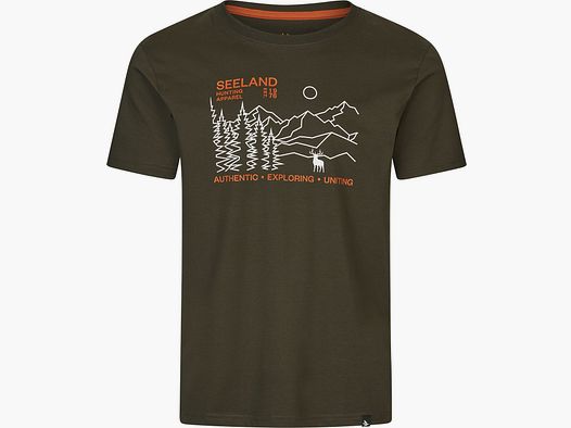 Seeland T-Shirt Landscape Pine Green