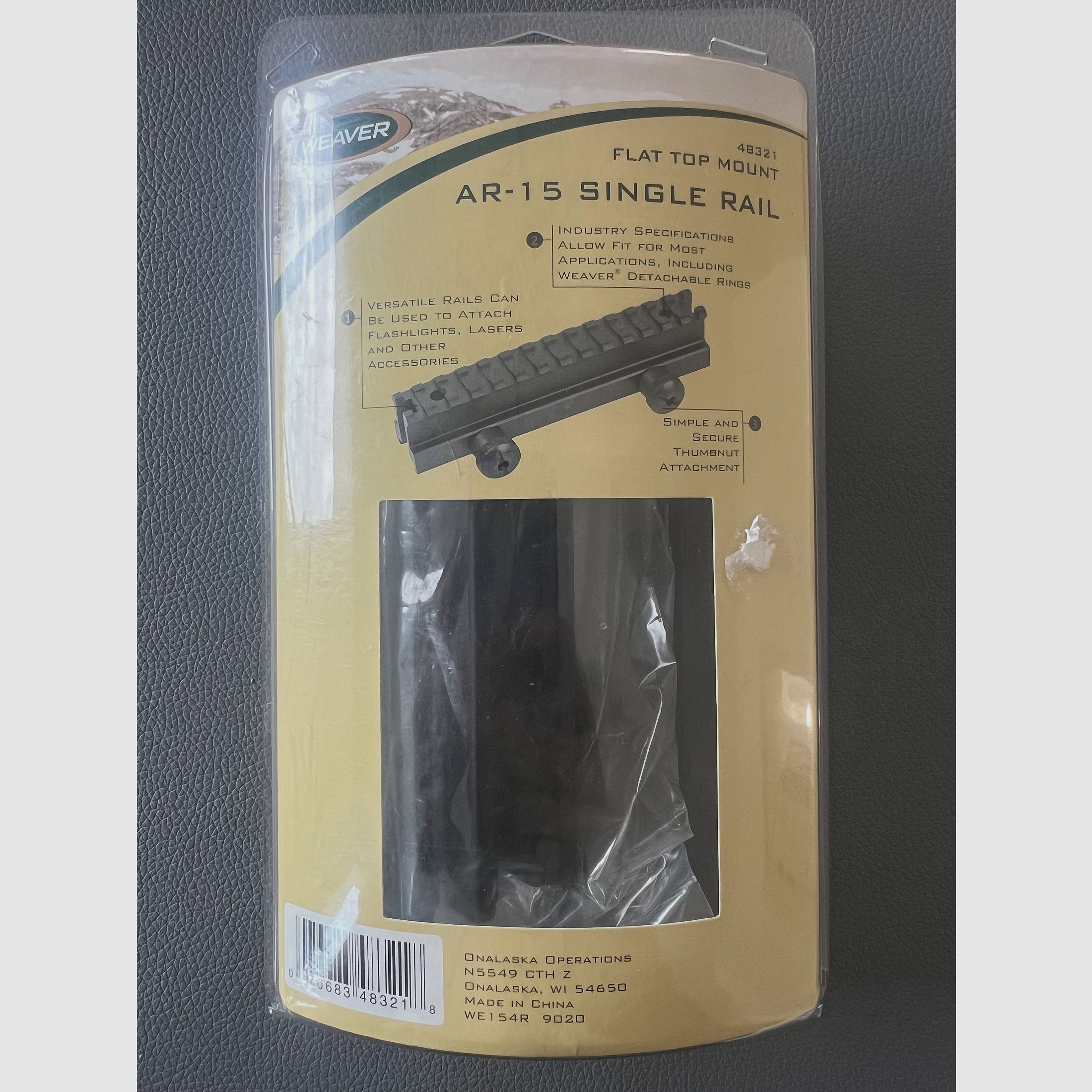 Weaver AR-15 Single Rail Flat Top Mount 48321 – Nieuw in OVP
