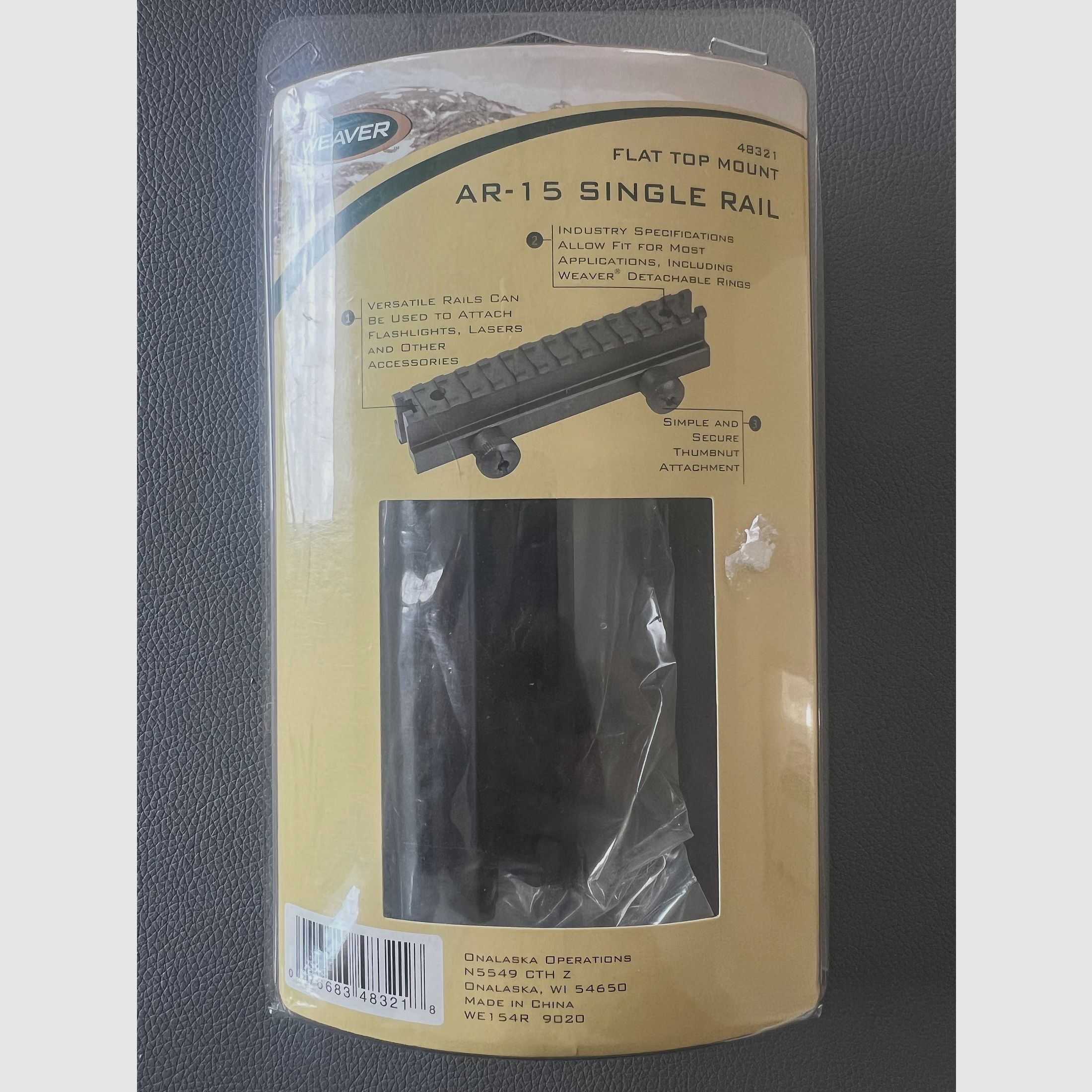 Weaver AR-15 Single Rail Flat Top Mount 48321 – Neu in OVP