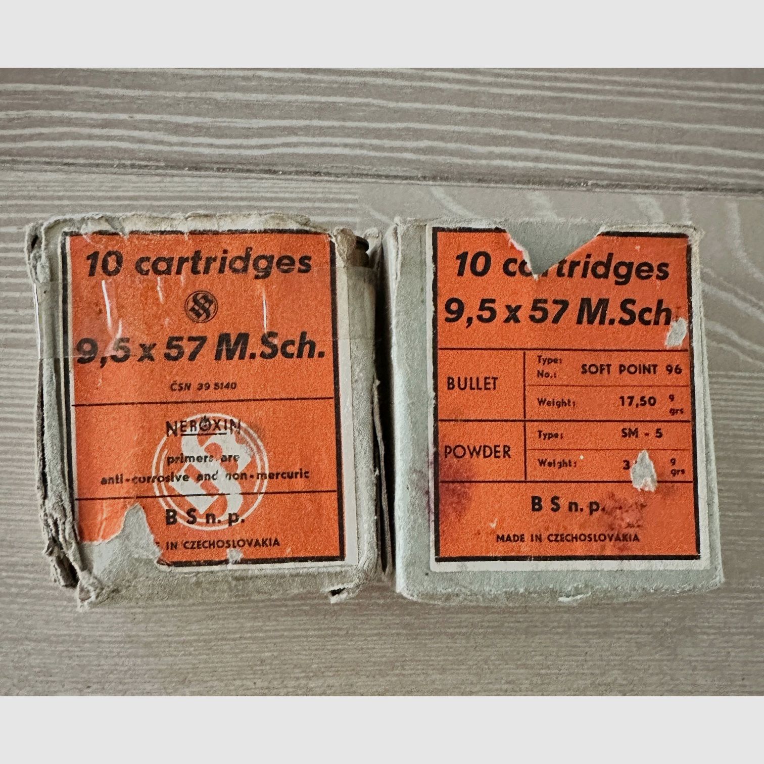 9,5x57 M.Sch. Munition - 20 Schuss
