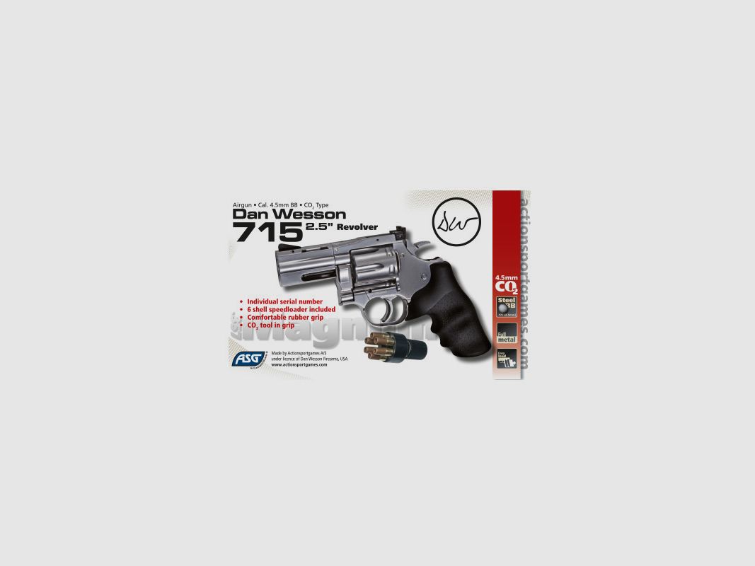 CO2 Revolver ASG Dan Wesson 715 2,5" BBS, afbeelding 1 van 2