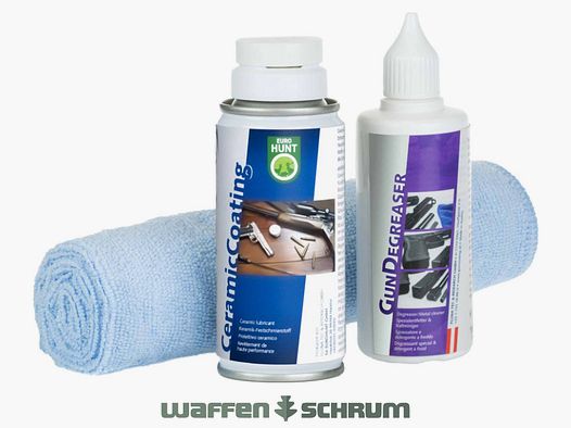 Eurohunt Waffenpflegeset Cearmic Coating 100ml / Spezialentfetter 100ml
