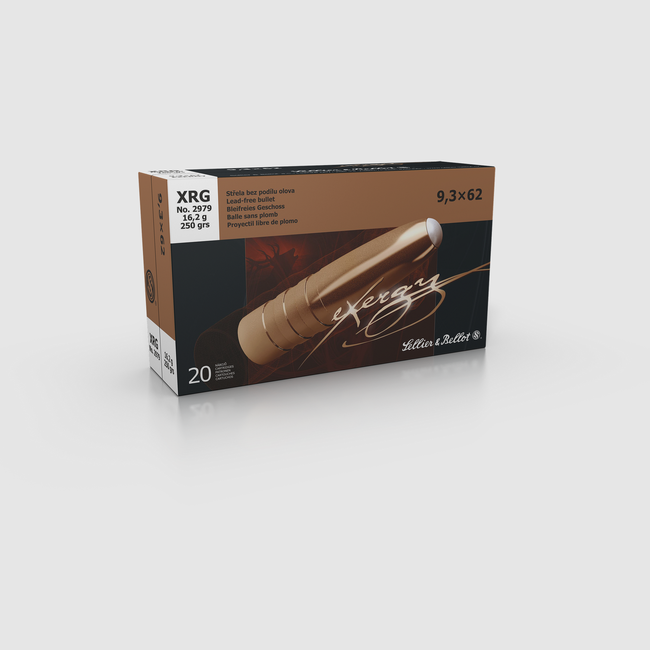 Sellier & Bellot Büchsenmunition 9,3 x 62 16,2g eXergy, Bild 1 von 2