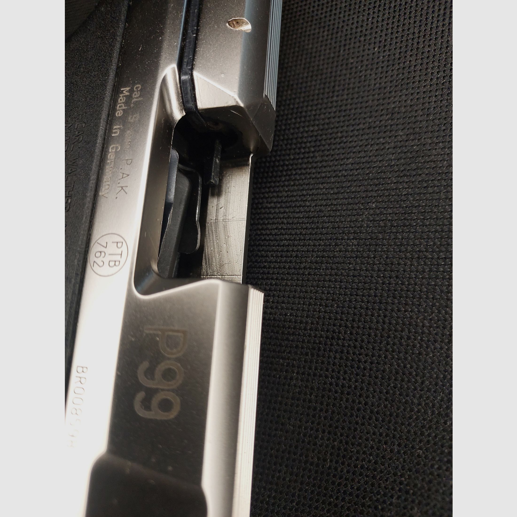 Pistolet d'alarme Walther P99 9mm P.A.K. bicolore Nickel (PTB 762) P 99