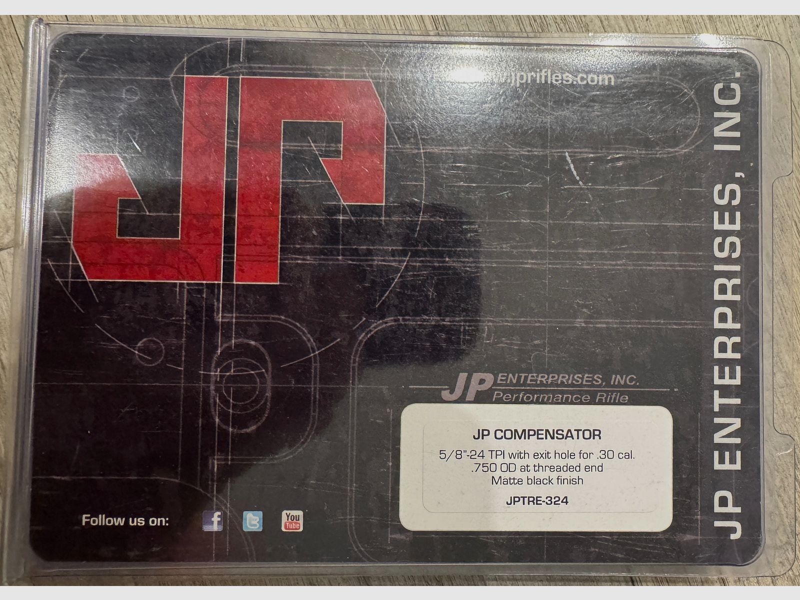 JP Kompensator kaliber .30 do gwintu 5/8"-24TPI