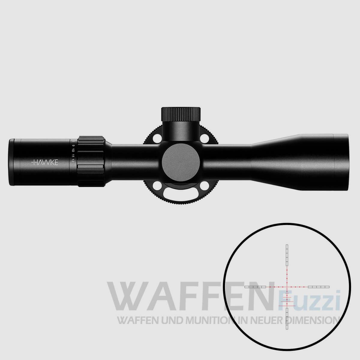 Hawke Airmax 30SF 3-12x40SF Compact Series with illuminated AMX reticle