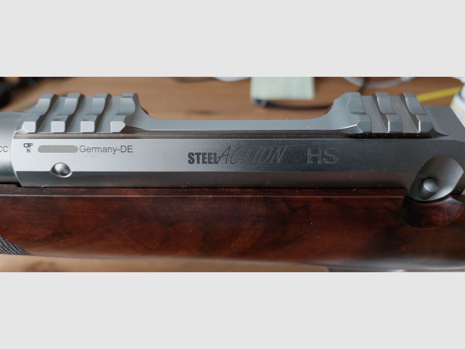 Action en acier HS nickelée en .308 Winchester avec un canon de 51 cm