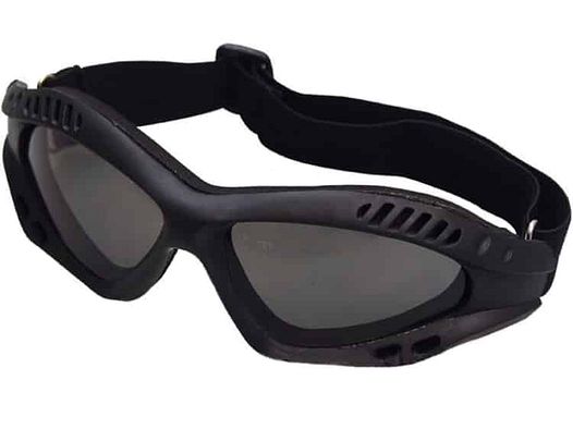 DELTA SIX FlexProtect Airsoft Schutzbrille (schwarz - Smoke Glas)