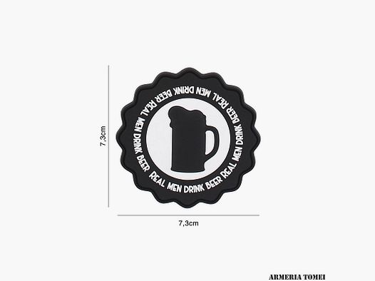 PATCH – 3D PVC DRINK BEER SCHWARZ #9116
