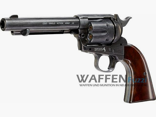 Colt Single Action Army 45 CO2 Revolver 4.5 mm BB, matte blued