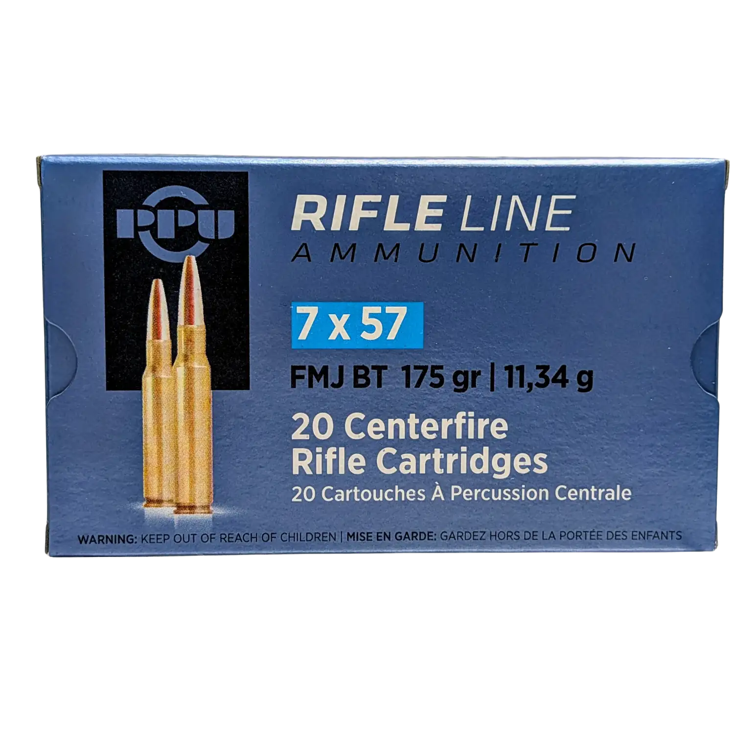 PPU kaliber 7x57 FMJ BT 175gr 20 strzałów