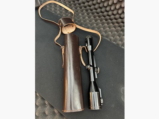 Lederen koker voor richtkijker, 330mm lang, geschikt voor glazen met 42mm +/- diameter (16)