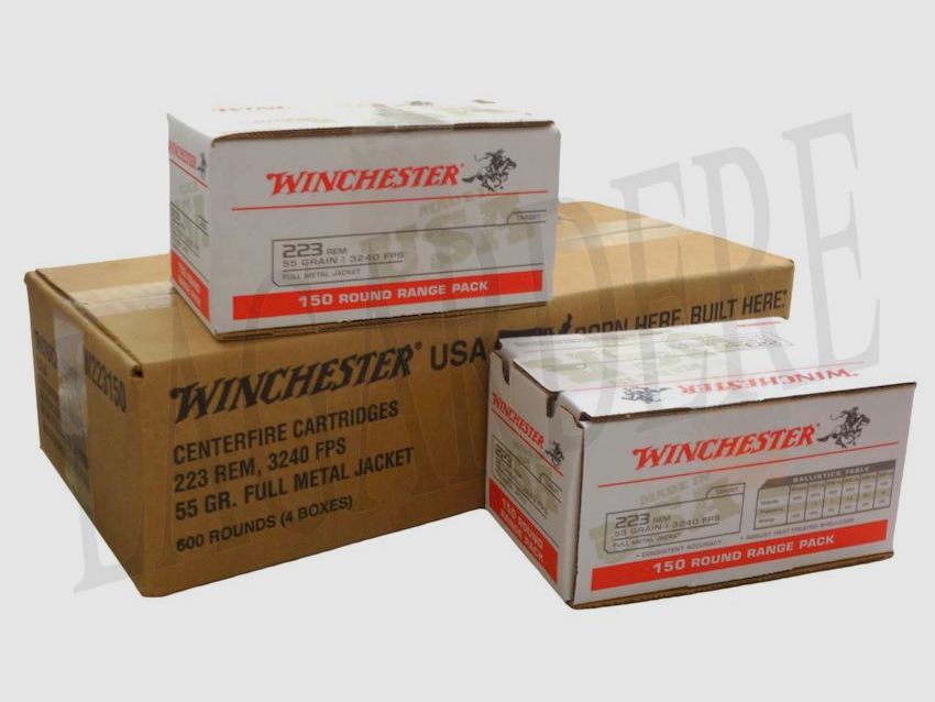 WINCHESTER W223150 FMJ 55 GRS (Patrone mit Geschoss)