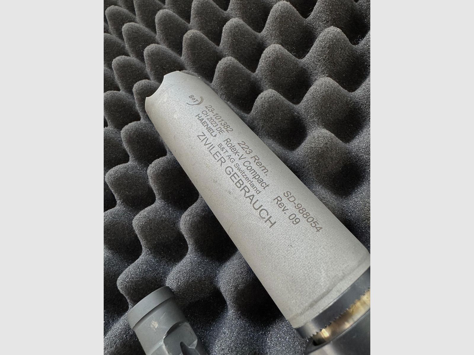 HK MR 223 - 11 inches including B& T Rotex silencer & FALKE LPVO 1-8 x 24 / Precision Hunting adapter - Night vision attachment device