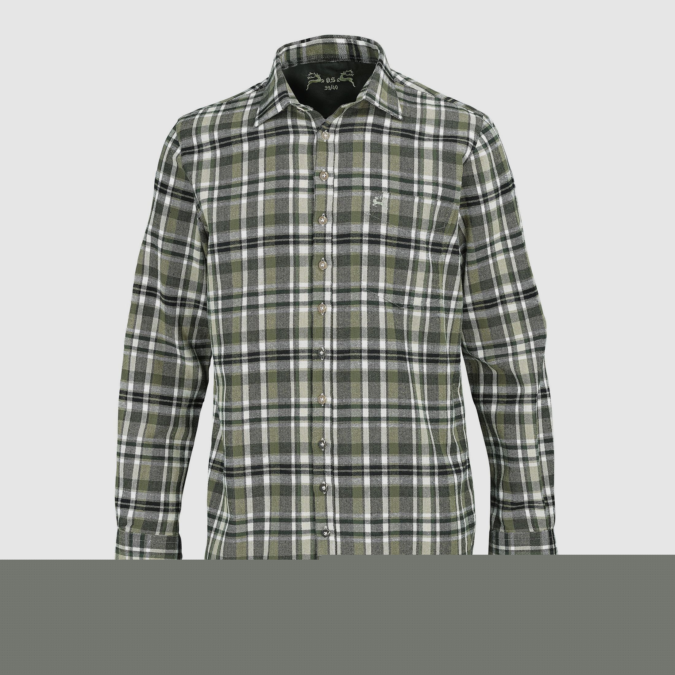 OS-Trachten Langarmhemd Flanell