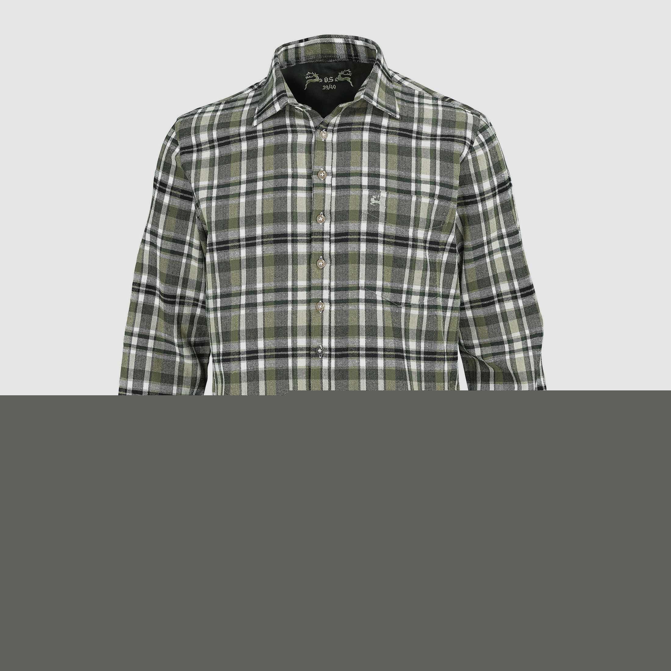 OS-Trachten Langarmhemd Flanell