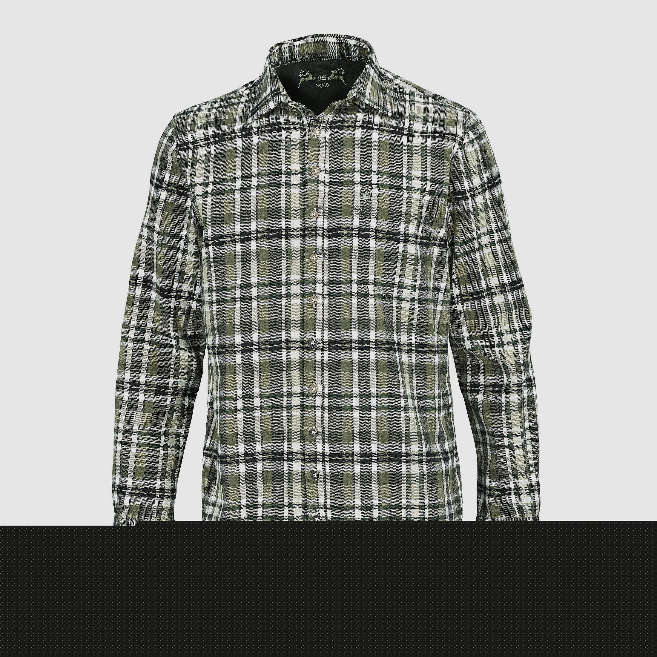 OS-Trachten Langarmhemd Flanell