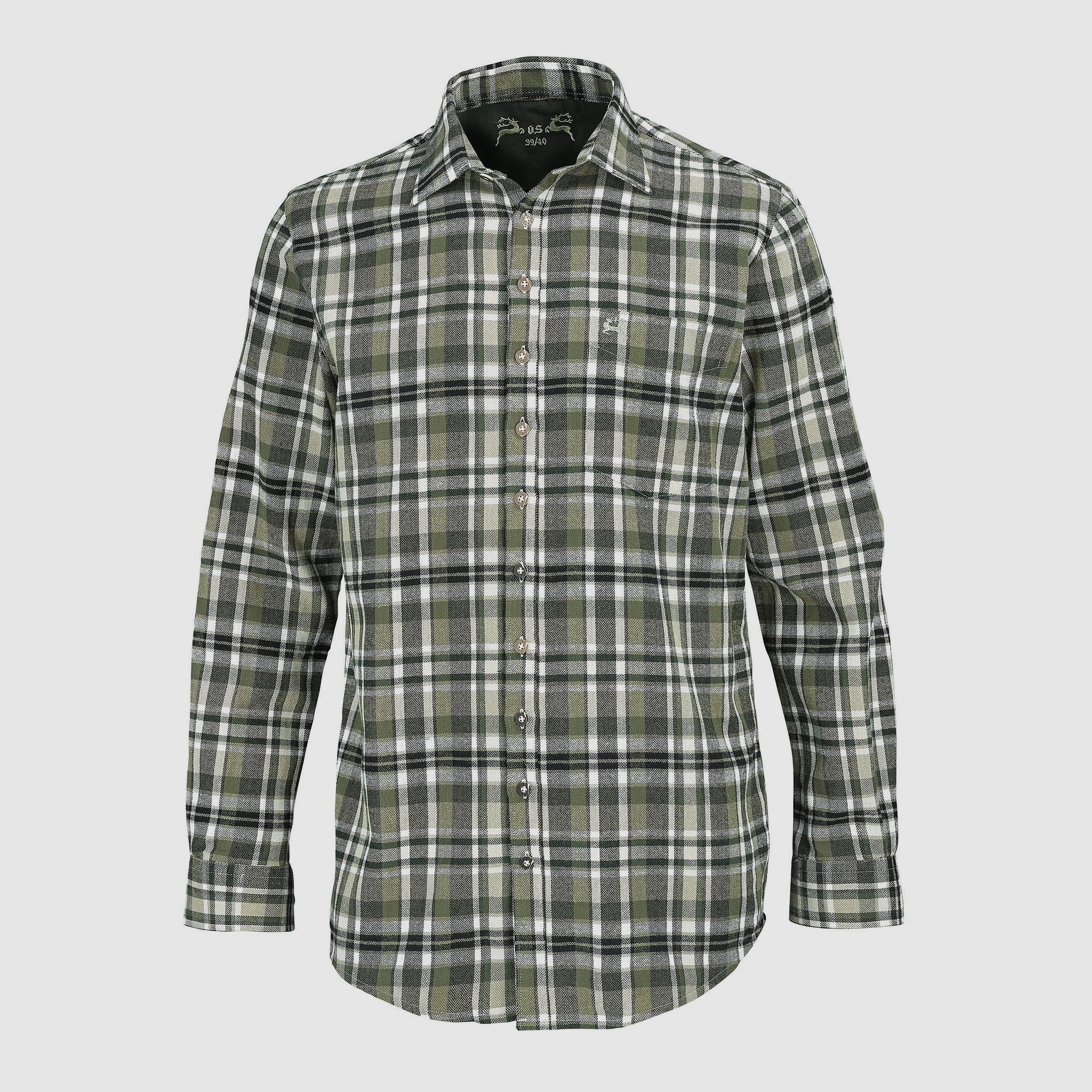 OS-Trachten Langarmhemd Flanell