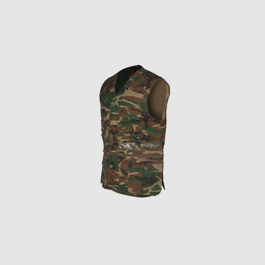 Plus size vest met patronenhouder woodland Patton, afbeelding 4 van 5