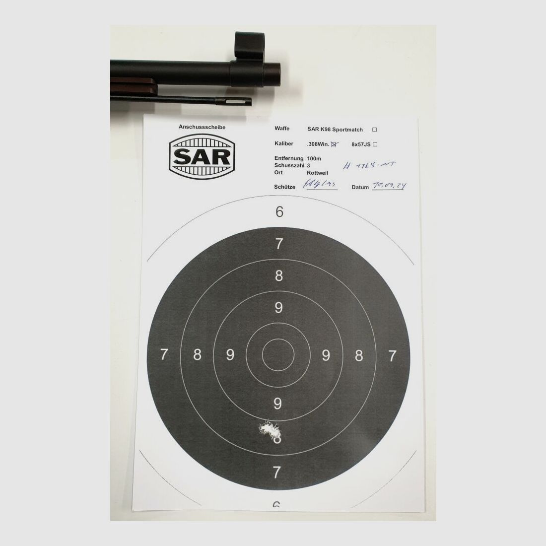 Schwaben Arms GmbH Neue Herstellung - Repetierbüchse, SAR K98k Sportmatch, .308Win, ähnlich Mauser K98k