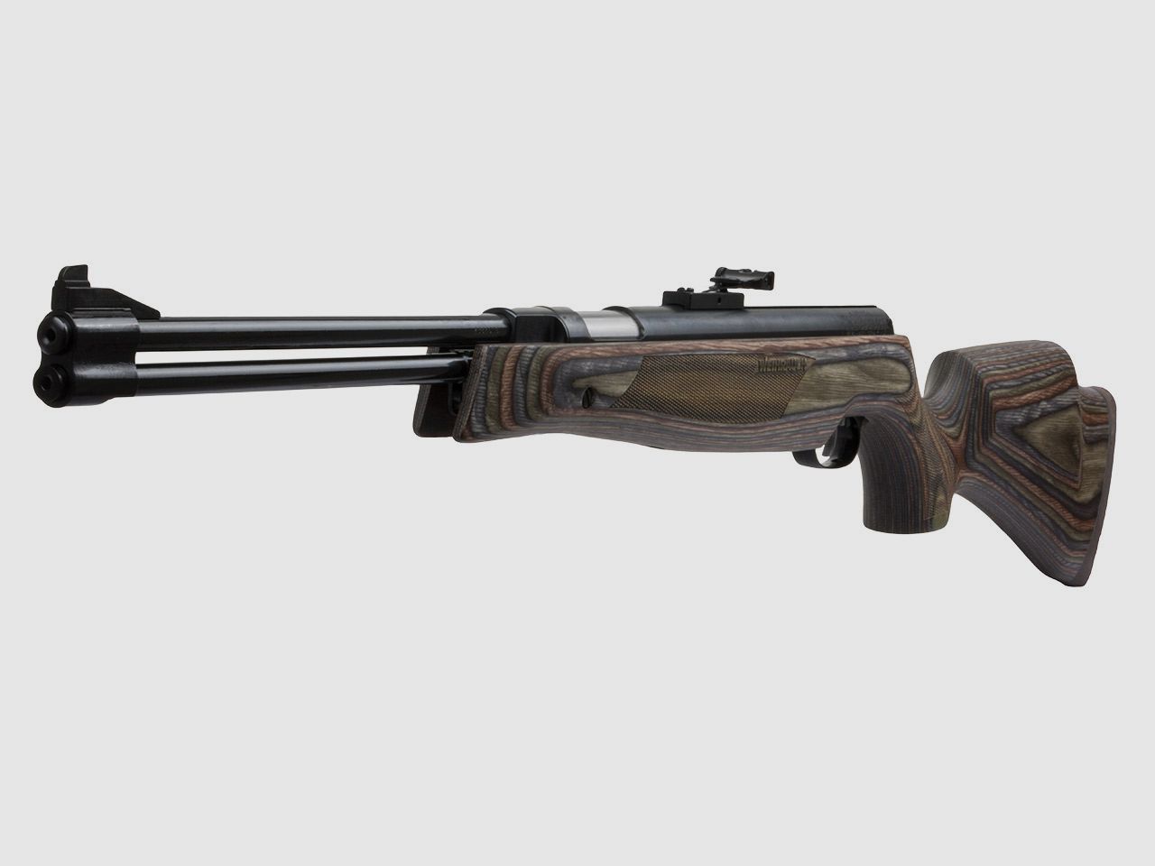 Starrlauf Luftgewehr Weihrauch HW 77 K Special Edition Schichtholzschaft braun grĂĽn schwarz Kaliber 4,5 mm (P18)