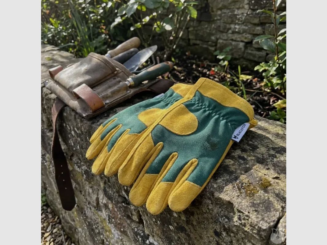 Gants de travail cuir Black Fox - Taille 8 - Protection et dextérité pour la manutention du bois, image 4 sur 9