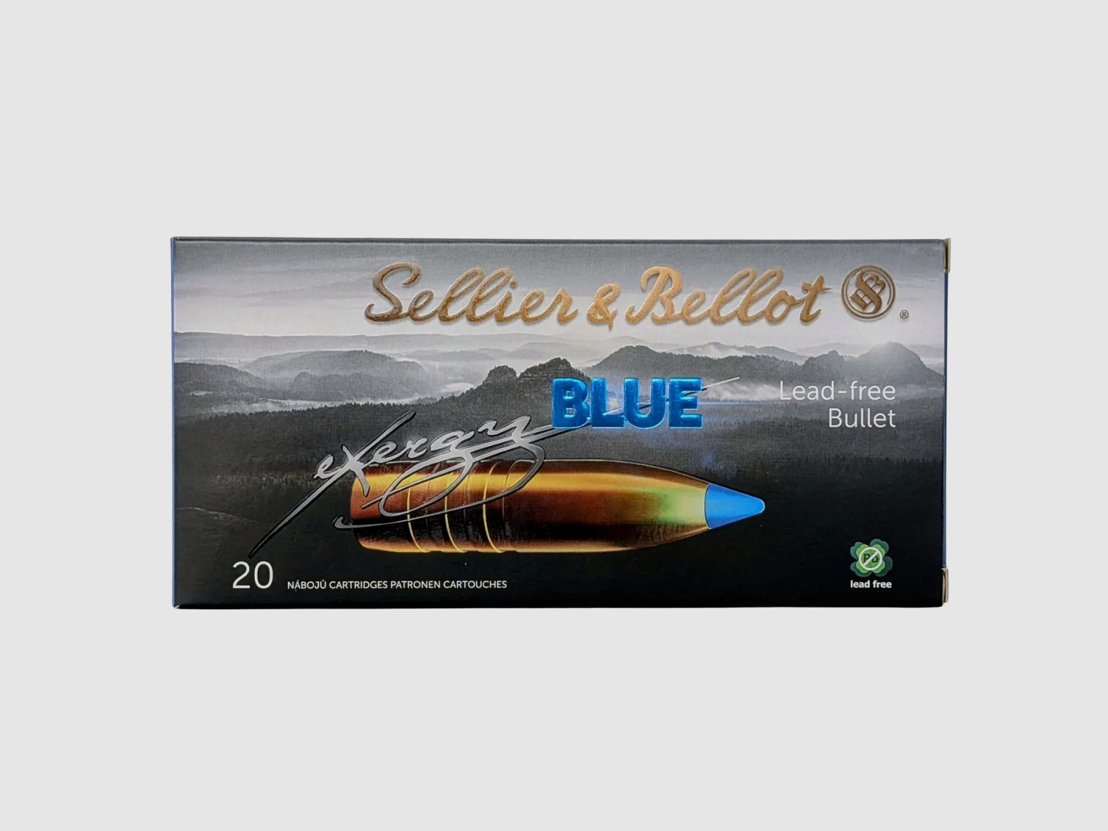 S&B .308Win. tipped eXergy blue cartouches de chasse sans plomb 165grs