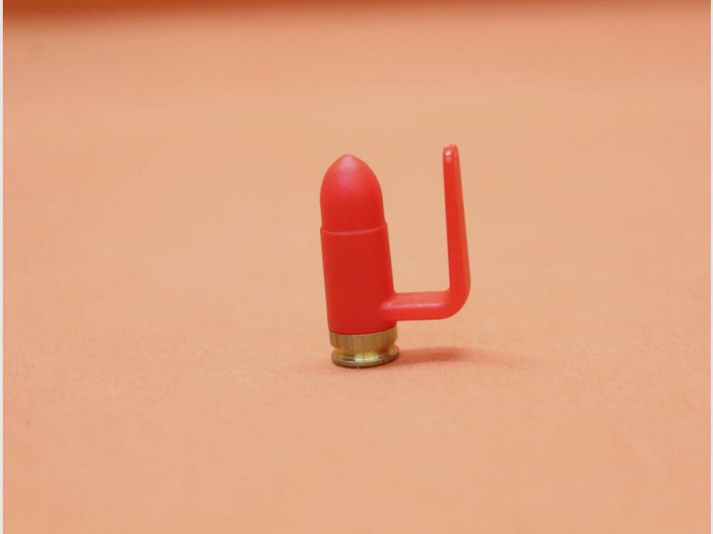 FAB Defense FAB Defense TS-BB: Veiligheidspatroon 9mmLuger Polymer rood/ Messing bodem/ Tactische 9mm Loop Blokker (1 st.)