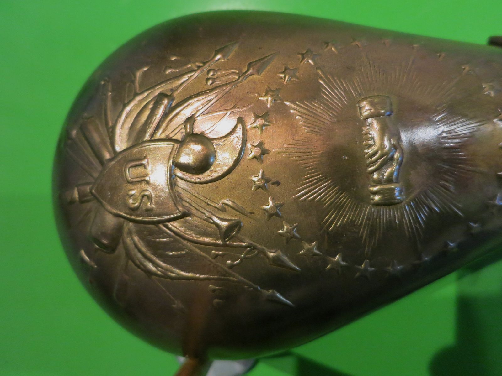 Pulverflasche Modell ZOUAVE BRASS, Vorderlader, Bild 2 von 2