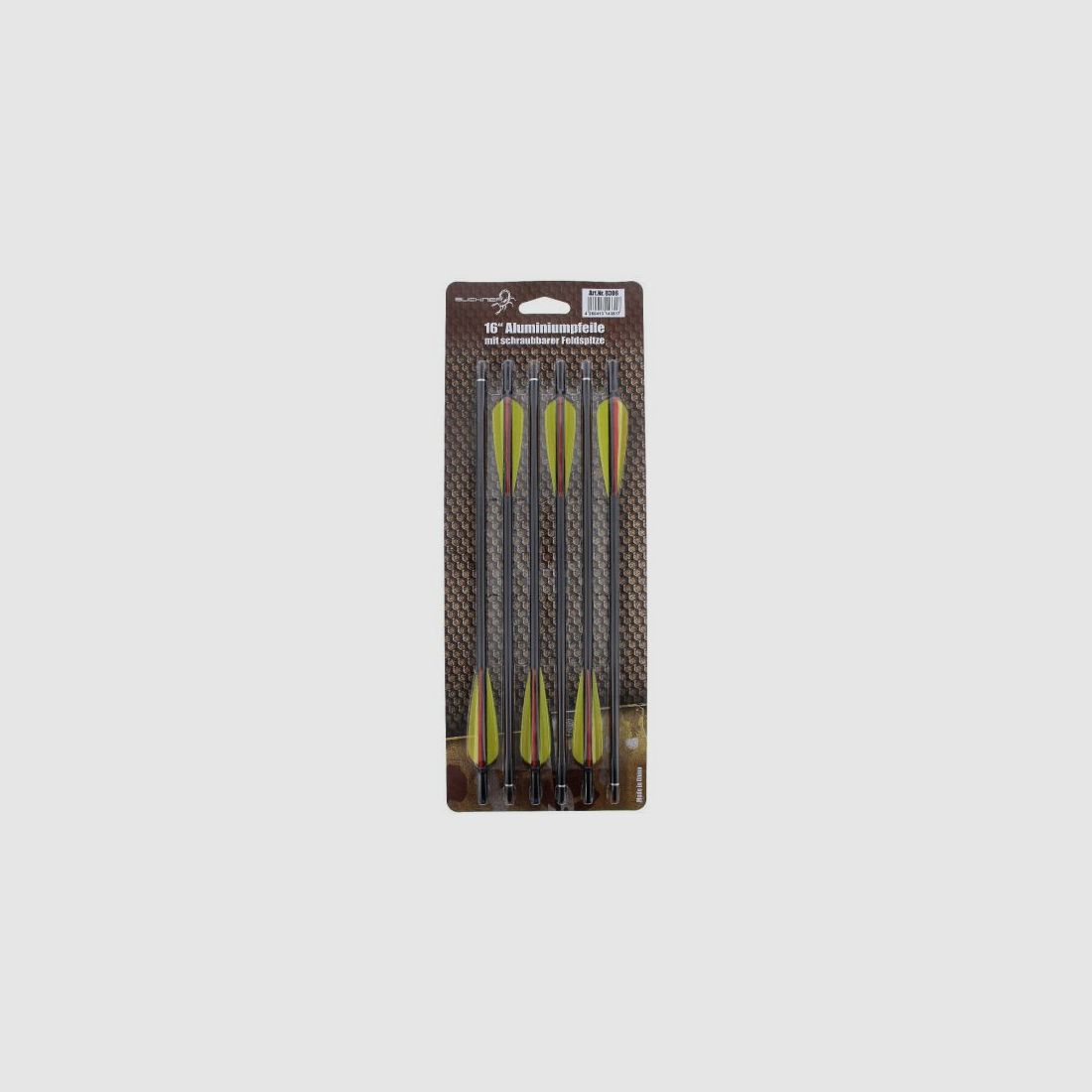 ALUMINIUMPFEILE FÜR ARMBRUST - 16" - SCHWARZ