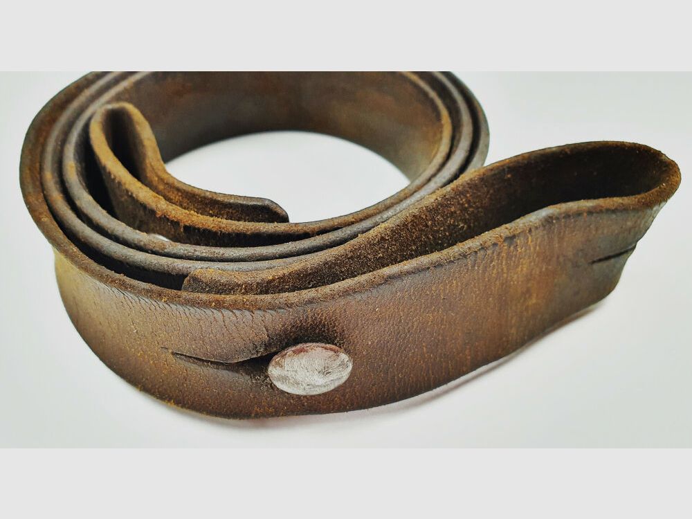 Wapenfabriek Bern originele ordonnantie riemen van het Zwitserse leger voor lange geweren IG 1889 / 96-11/ 1911 leren riem