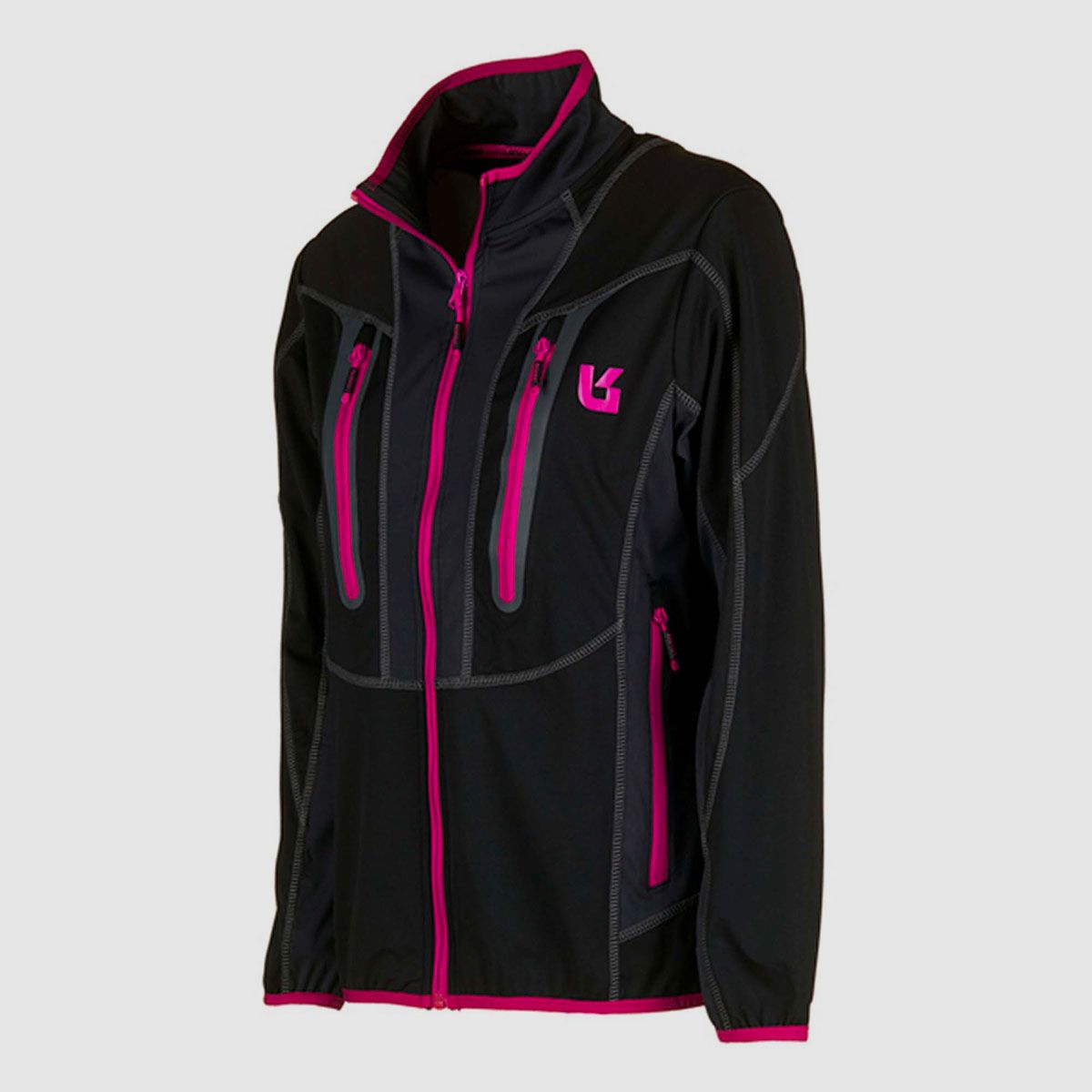 UNIVERS – DONNA – GIACCA OUTDOOR ADAMELLO U-TEX Grigio/Nero/Fucsia, immagine 3 di 6